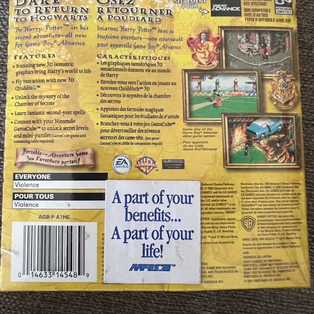 Harry Potter for Nintendo GBA, New - Picture 3 of 3
